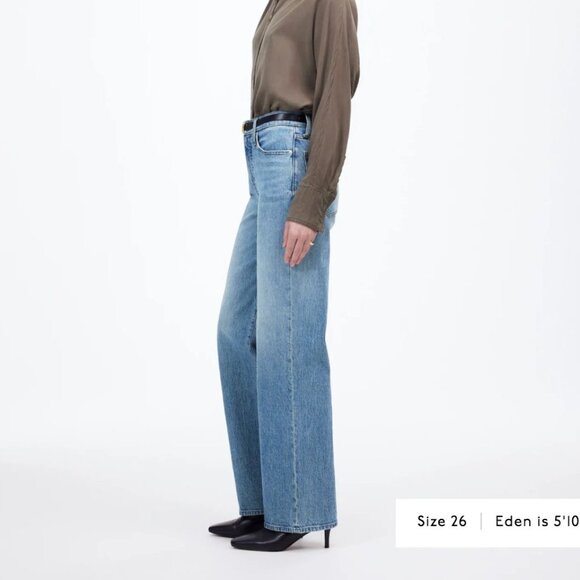 Madewell "The Perfect Vintage Wide-Leg Jean" in Enmore Wash (Size 27) - Picture 1 of 5